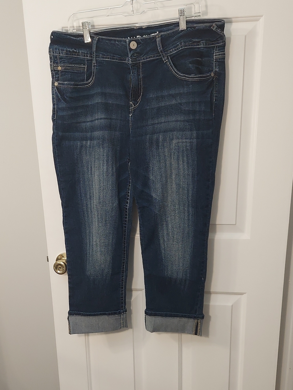 Wallflower Dark Blue Cropped Jeans Ankle